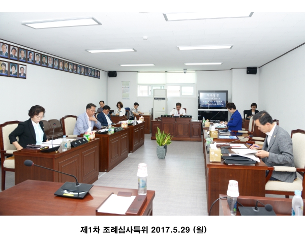 제27회 제1차 정례회 제1차 조례심사특별위원회